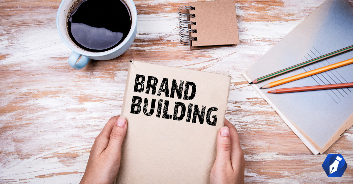 Notebook reads brand building
